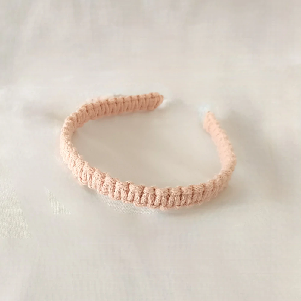 Macrame čelenka lososová