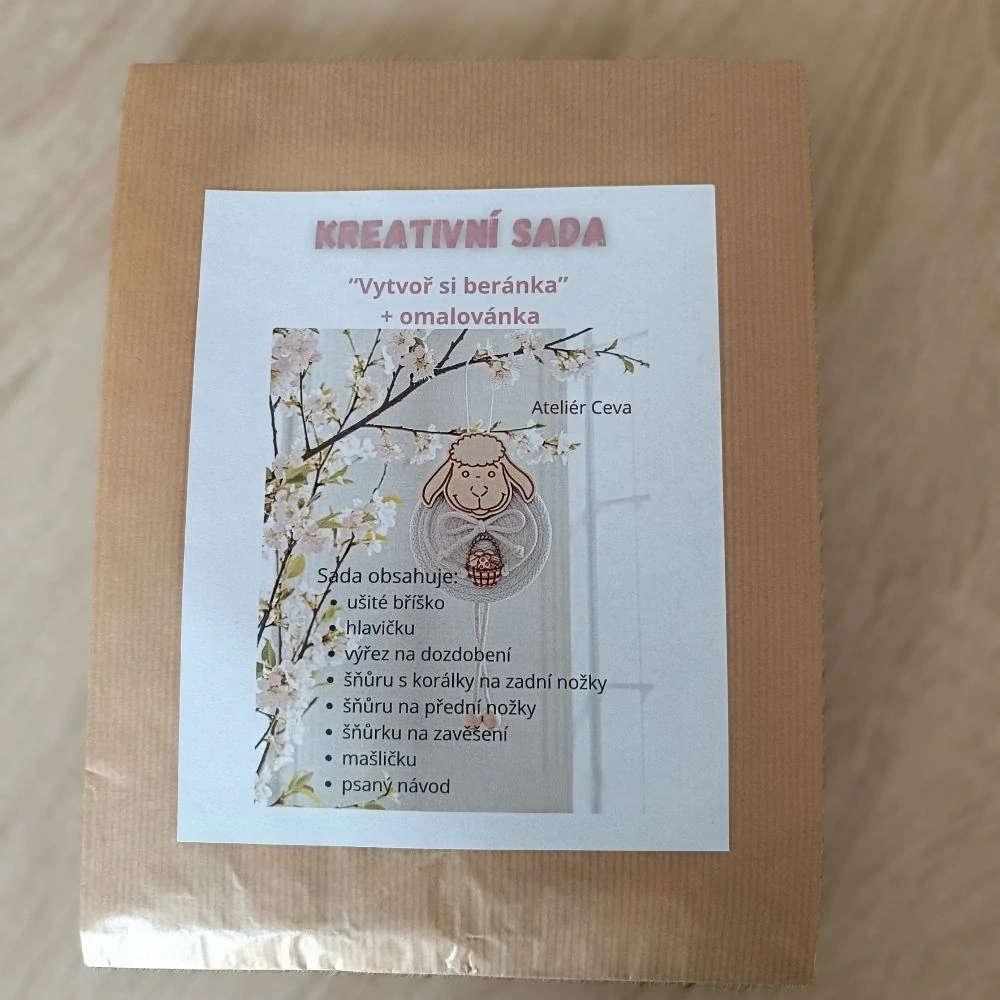 Kreativní sada "Beránek" - závěsná dekorace