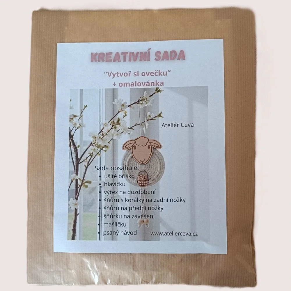 Kreativní sada "Ovečka" - závěsná dekorace