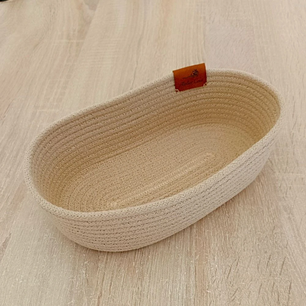 Šitá miska oválná - karamel