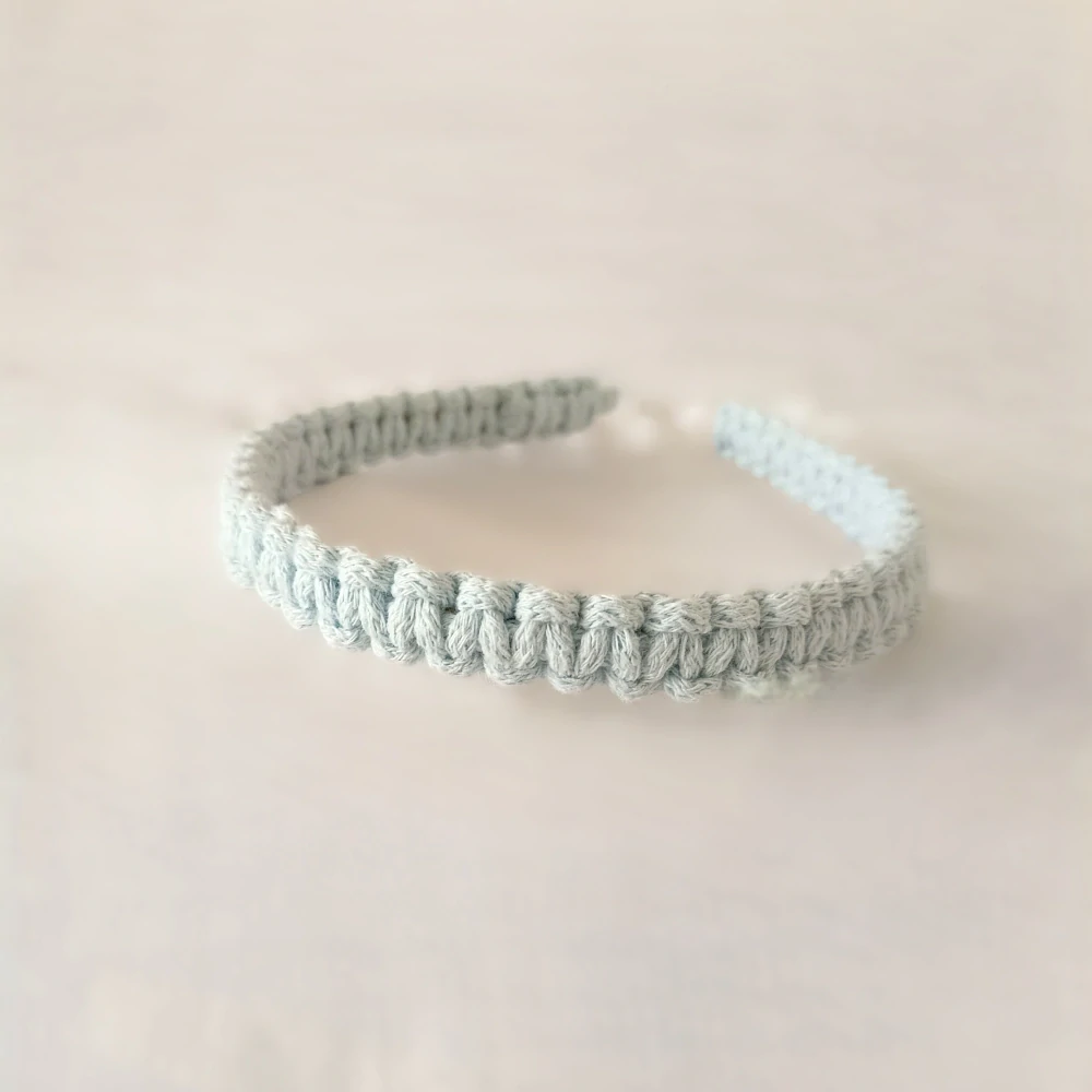 Macrame čelenka sv. modrá