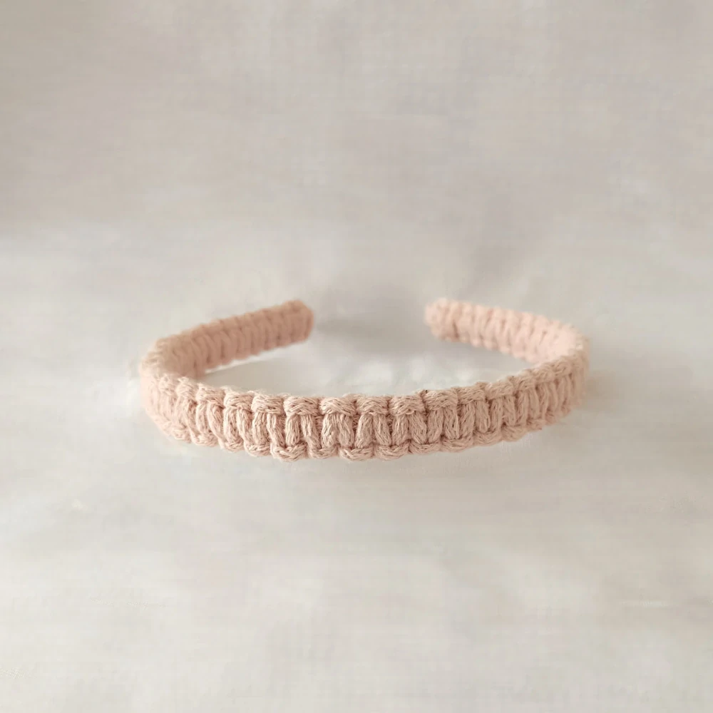 Macrame čelenka lososová