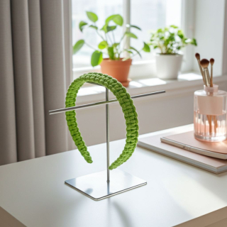 Macrame čelenka seledyn