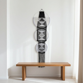 Geometrické tvary - macramé 