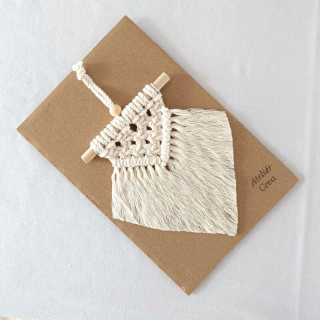Mini macramé dekorace