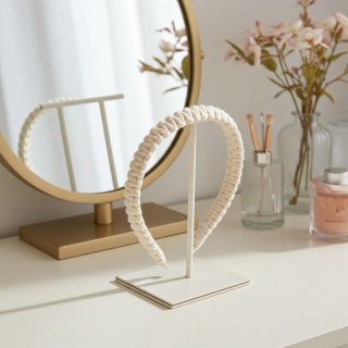 Macrame čelenka ecru